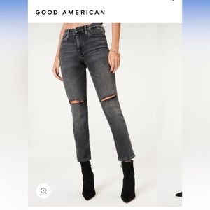 Good American Always Fits Good Legs Straight Jeans - Size 6-12